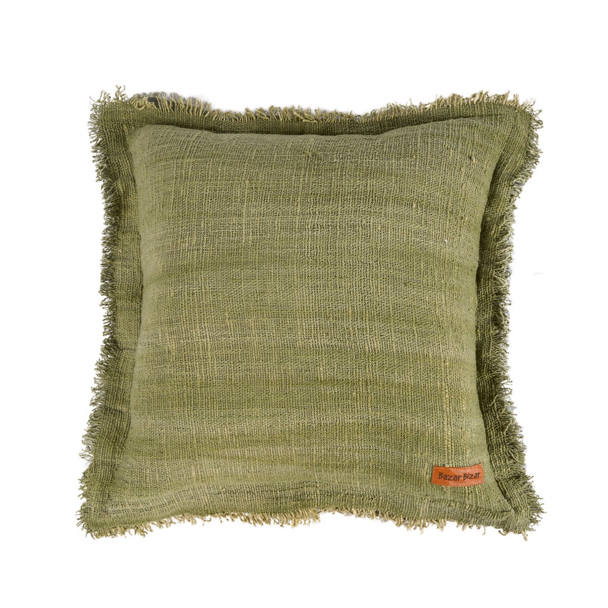 De Jungle Fringe Kussenhoes - Groen - Kussen - BUVV Home