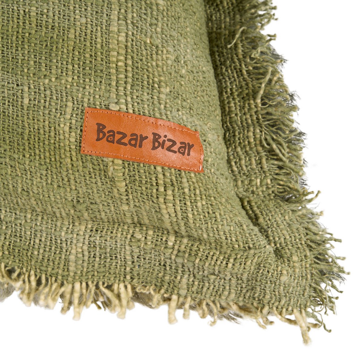 De Jungle Fringe Kussenhoes - Groen - Kussen - BUVV Home