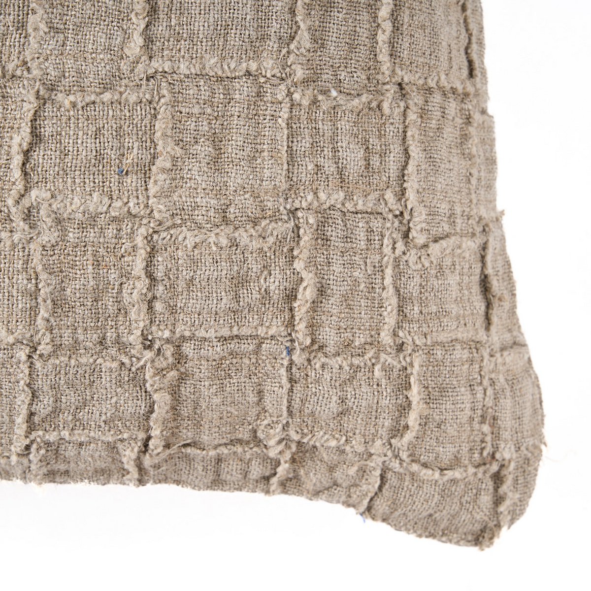 De linnen Damier kussenhoes - naturel - BUVV Home