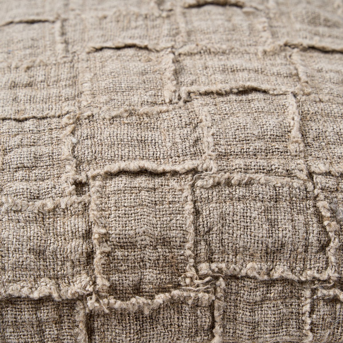 De linnen Damier kussenhoes - naturel - BUVV Home
