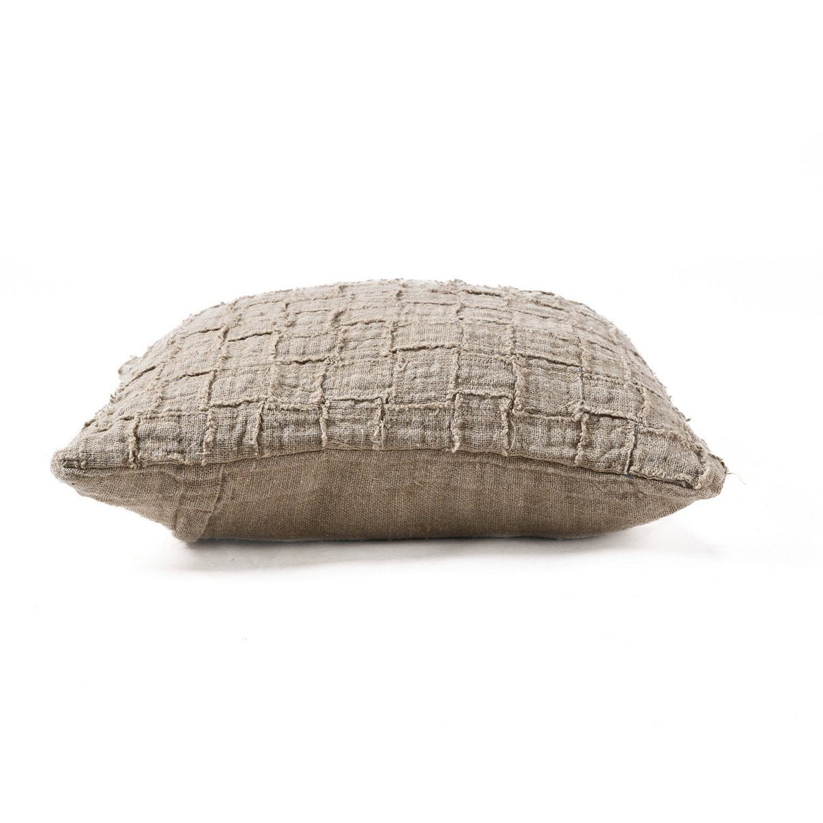 De linnen Damier kussenhoes - naturel - BUVV Home
