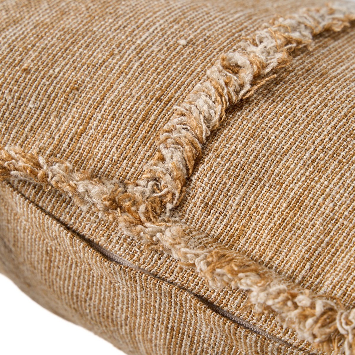 De Sahara Fringe Kussenhoes - Natuurlijk Bruin - 50x50 - Kussen - BUVV Home