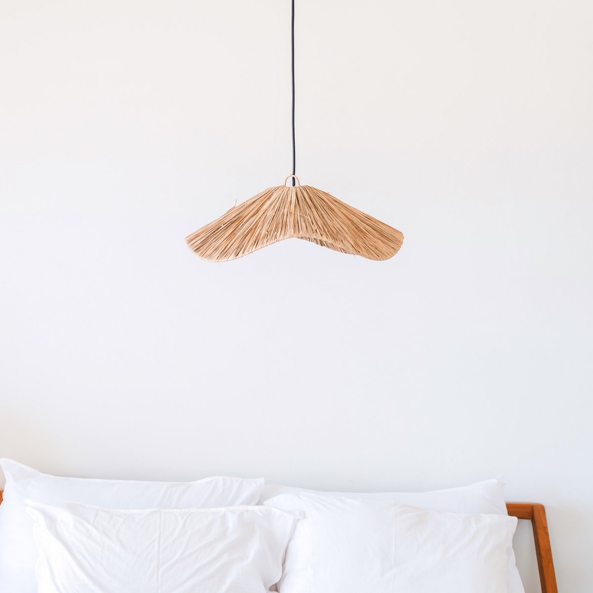 Hanglamp TAMPAH – Handgevlochten raffia (Ø 53 cm) -Lamp-BUVV Home