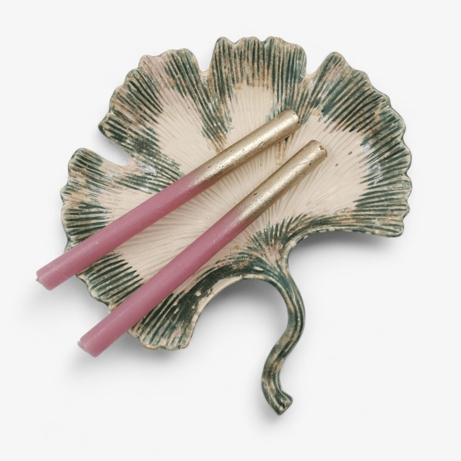 Kaars Mauve Goudspray - Set van 2 - BUVV Home
