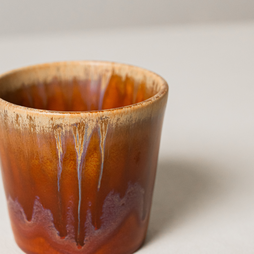 Lungo Kopje Pottery Caramel -Koffiekopje-BUVV Home
