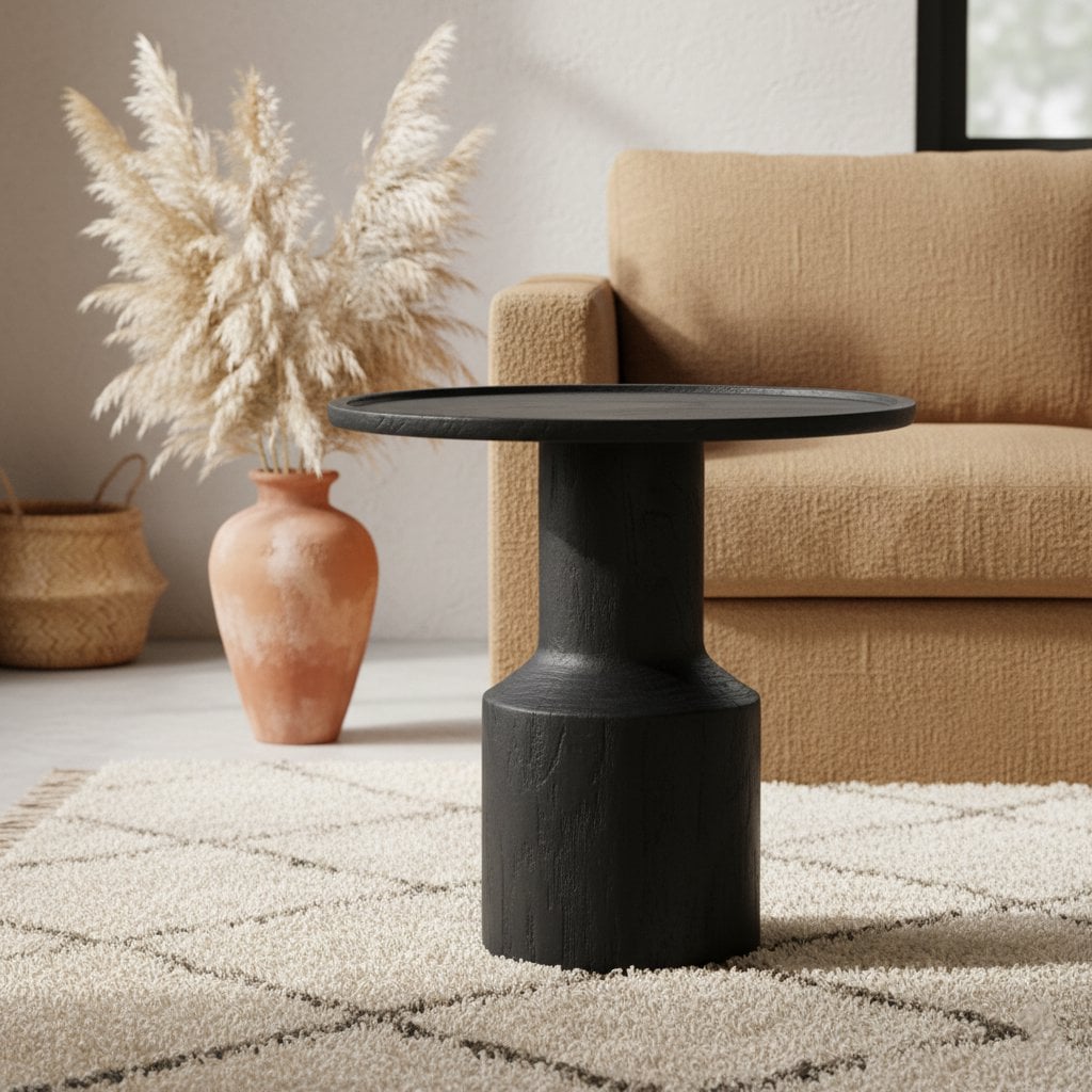 Nero bijzettafel Midnight - Teakhout - Bijzettafel - BUVV Home