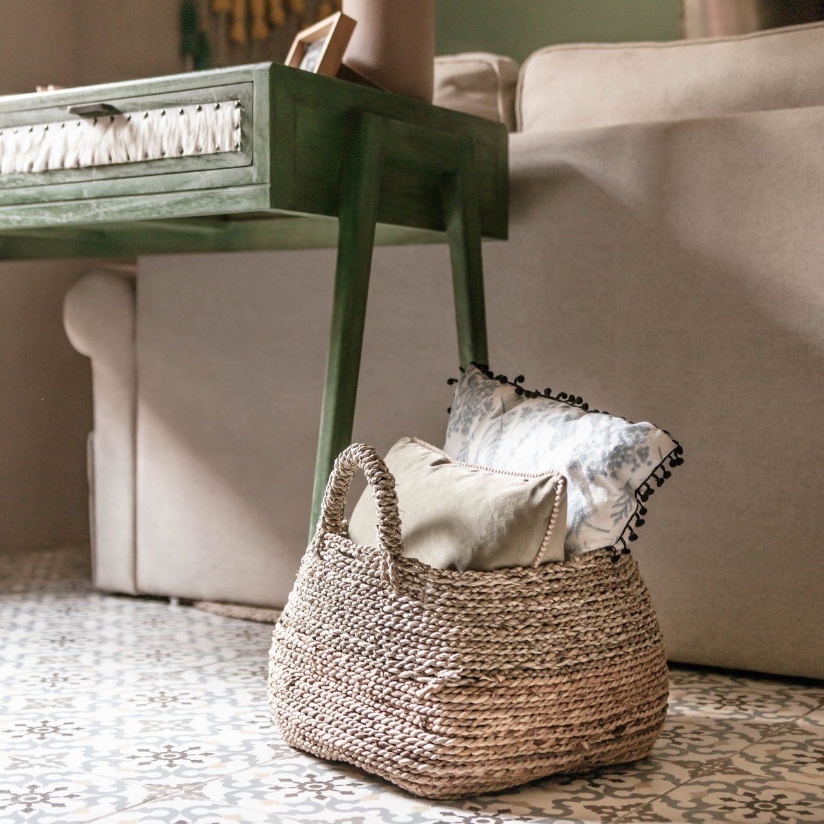 Opbergmand Majalengka Naturel (3 maten) -Mand-BUVV Home