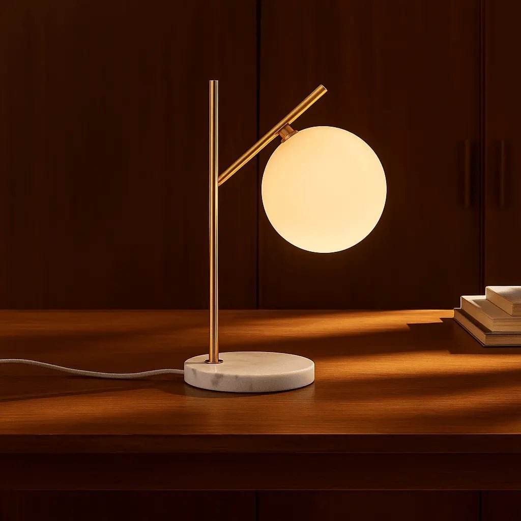 Tafellamp Madison Marmer - Lamp van Matglas - Lamp - BUVV Home