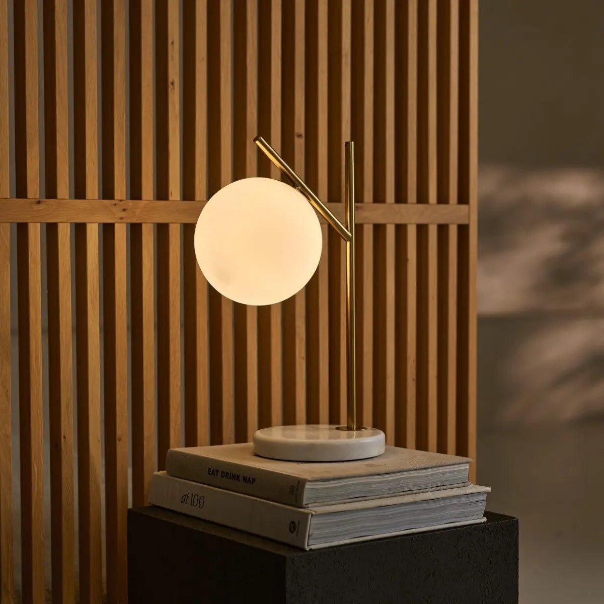 Tafellamp Madison Marmer - Lamp van Matglas - Lamp - BUVV Home