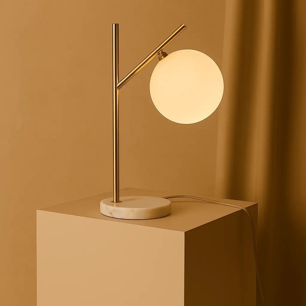 Tafellamp Madison Marmer - Lamp van Matglas - Lamp - BUVV Home