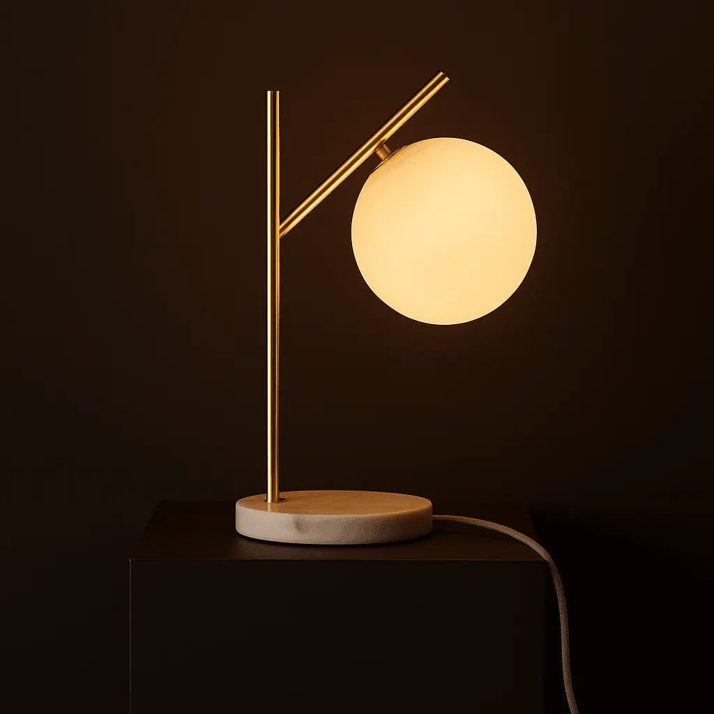 Tafellamp Madison Marmer - Lamp van Matglas - Lamp - BUVV Home