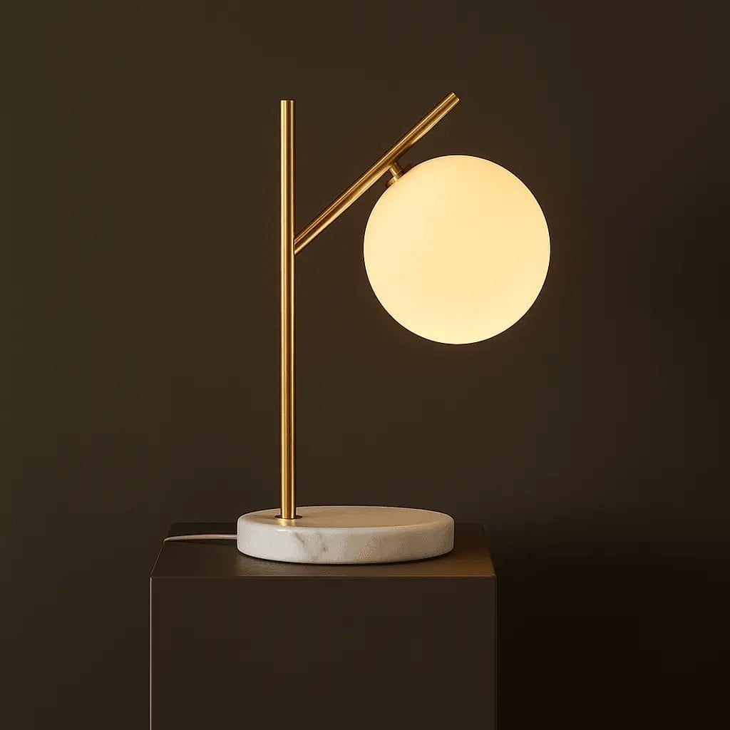Tafellamp Madison Marmer - Lamp van Matglas - Lamp - BUVV Home