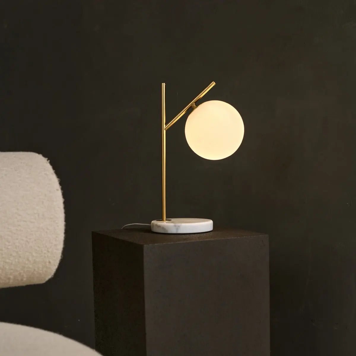 Tafellamp Madison Marmer - Lamp van Matglas - Lamp - BUVV Home