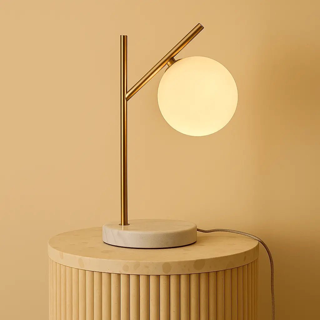 Tafellamp Madison Marmer - Lamp van Matglas - Lamp - BUVV Home