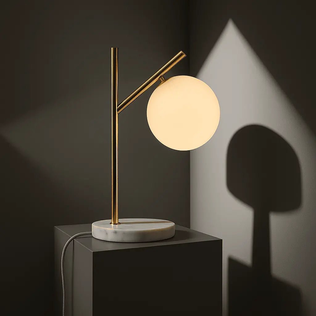 Tafellamp Madison Marmer - Lamp van Matglas - Lamp - BUVV Home