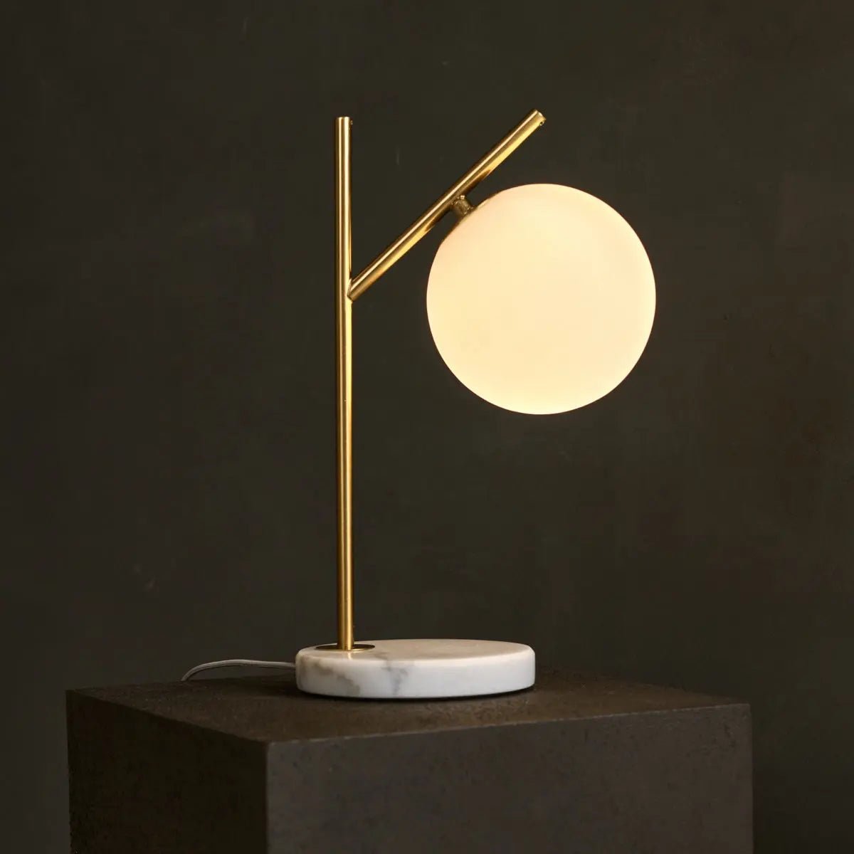 Tafellamp Madison Marmer - Lamp van Matglas - Lamp - BUVV Home