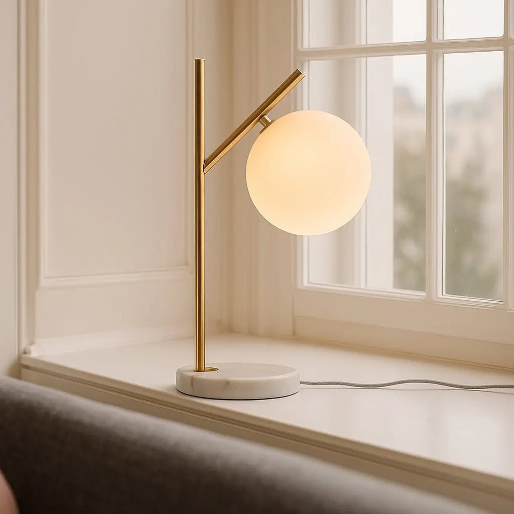 Tafellamp Madison Marmer - Lamp van Matglas - Lamp - BUVV Home