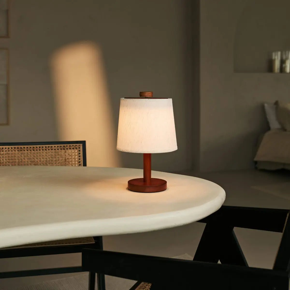Tafellamp Rover Kastanjebruin - snoerloos - Lamp - BUVV Home