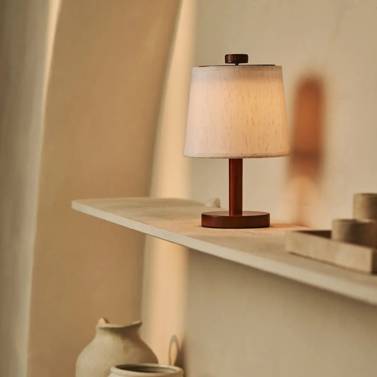 Tafellamp Rover Kastanjebruin - snoerloos - Lamp - BUVV Home