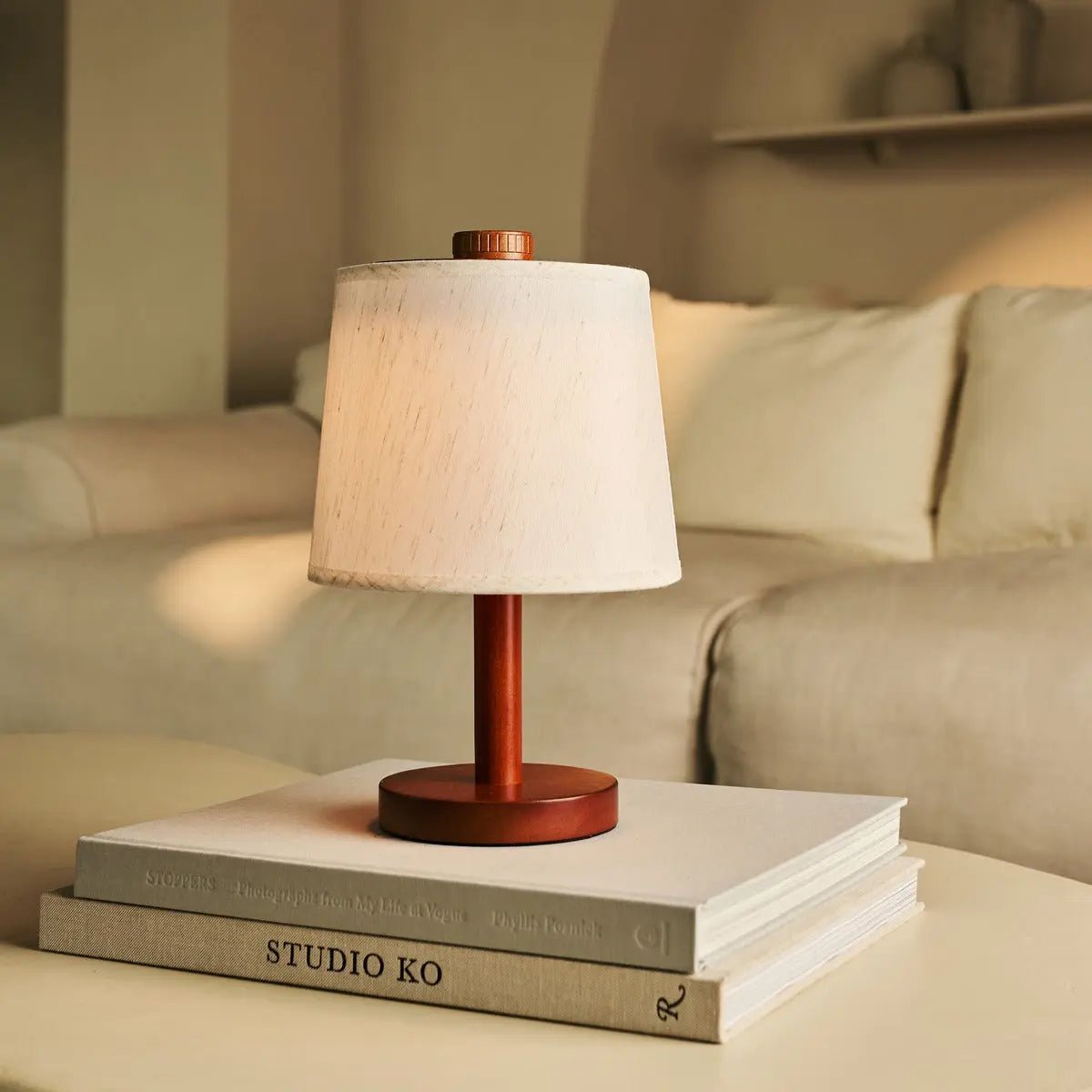 Tafellamp Rover Kastanjebruin - snoerloos - Lamp - BUVV Home