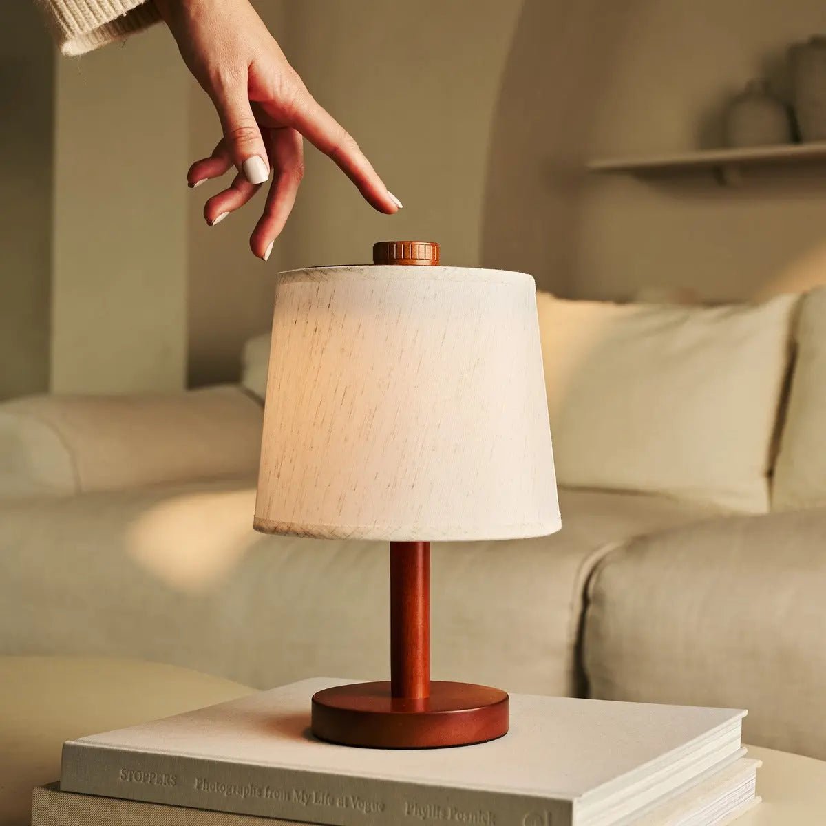 Tafellamp Rover Kastanjebruin - snoerloos - Lamp - BUVV Home