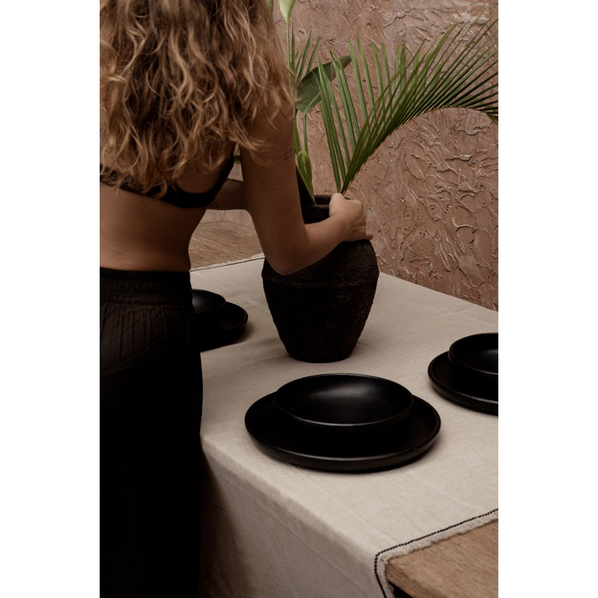 Vaas Amphora Rustica - Bordeaux - M - BUVV Home
