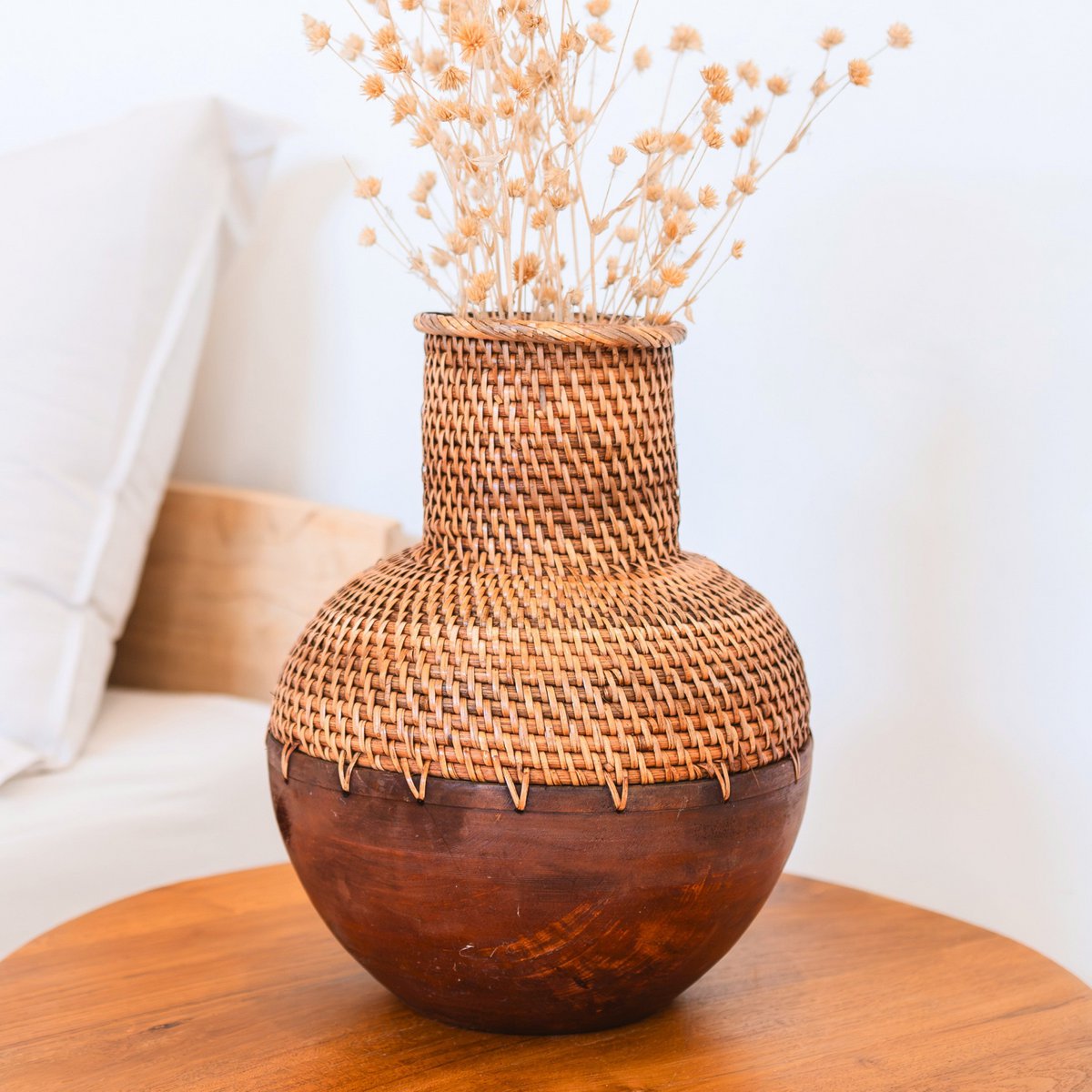 Vaas KAMARI Bruin (Ø 22 cm) - Vaas - BUVV Home