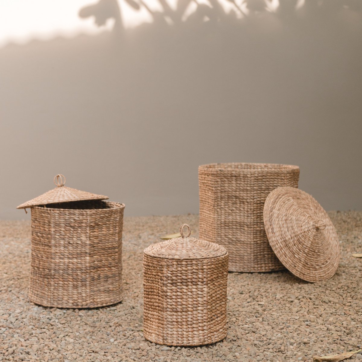 Wasmand GARUT van waterhyacint (3 maten) - Mand - BUVV Home