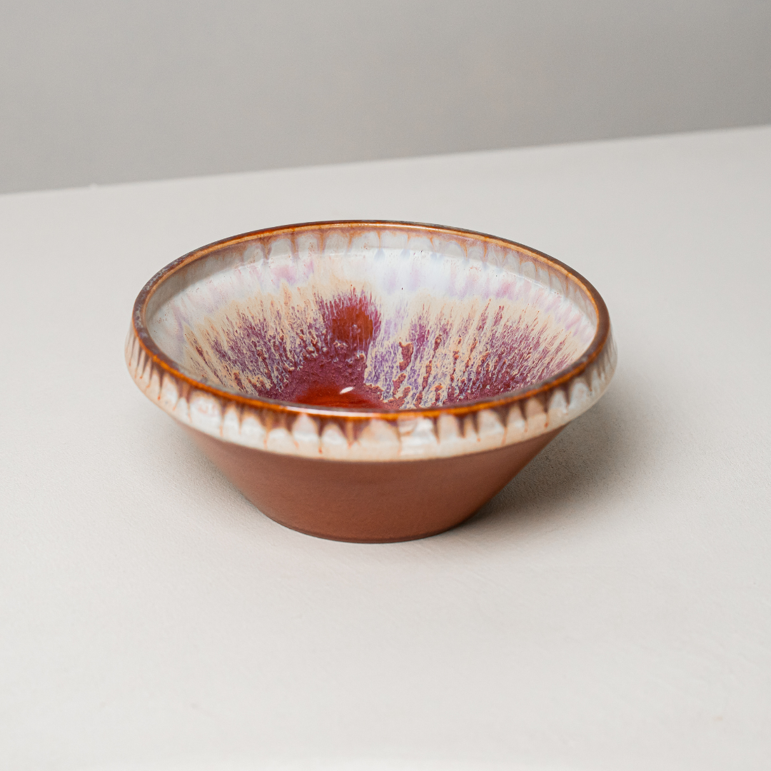 Serving Dish Pottery Caramel (Ø25 cm)