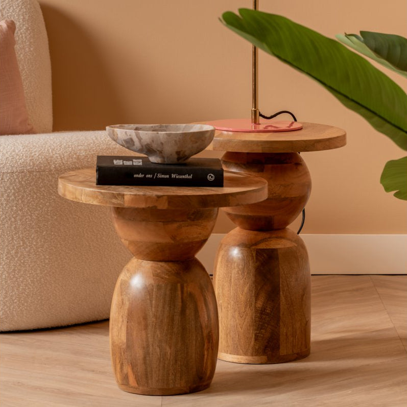 Bijzettafel Dia Mangohout - Groot - Bijzettafel - BUVV Home