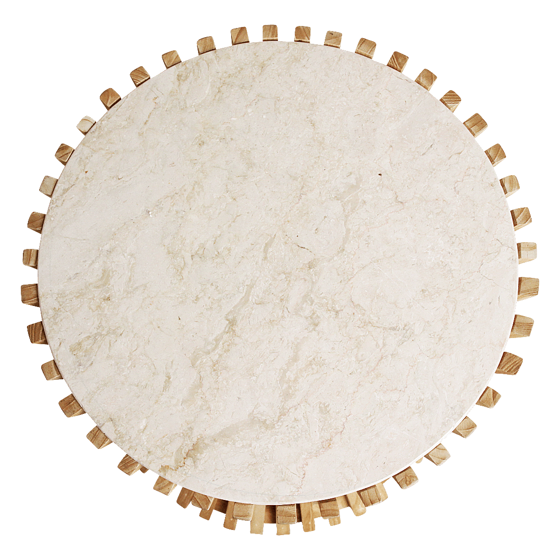 Bijzettafel Infinity Hourglass Marmer - Sungkai hout onderstel - Bijzettafel - BUVV Home