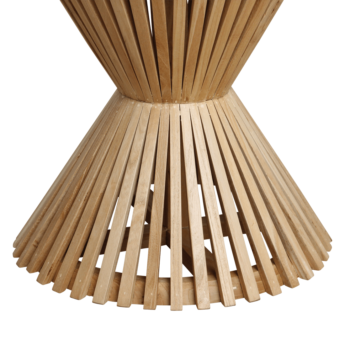 Bijzettafel Infinity Hourglass Marmer - Sungkai hout onderstel - Bijzettafel - BUVV Home