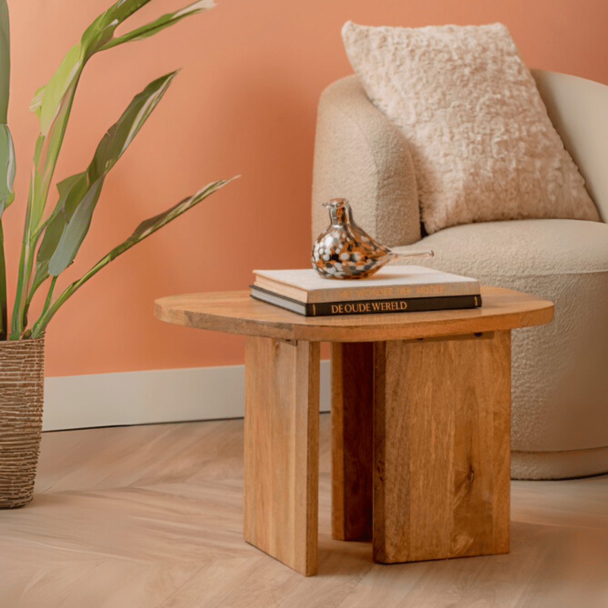 Bijzettafel Organic Mangohout - Bijzettafel - BUVV Home