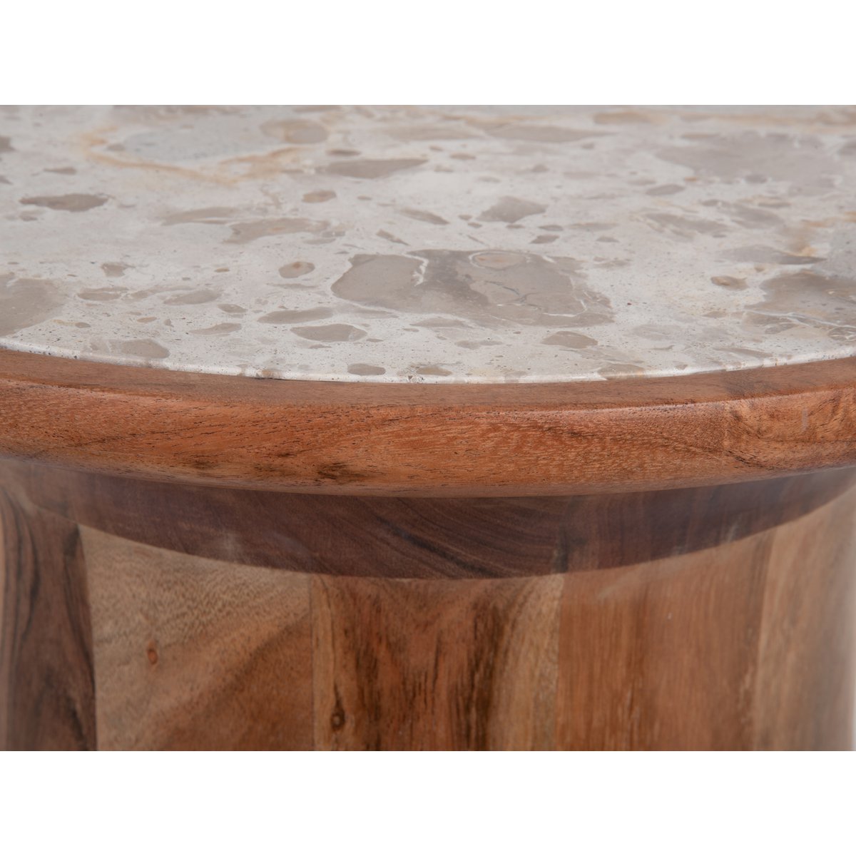 Bijzettafel Tubo Small - Bruin marmer - Bijzettafel - BUVV Home