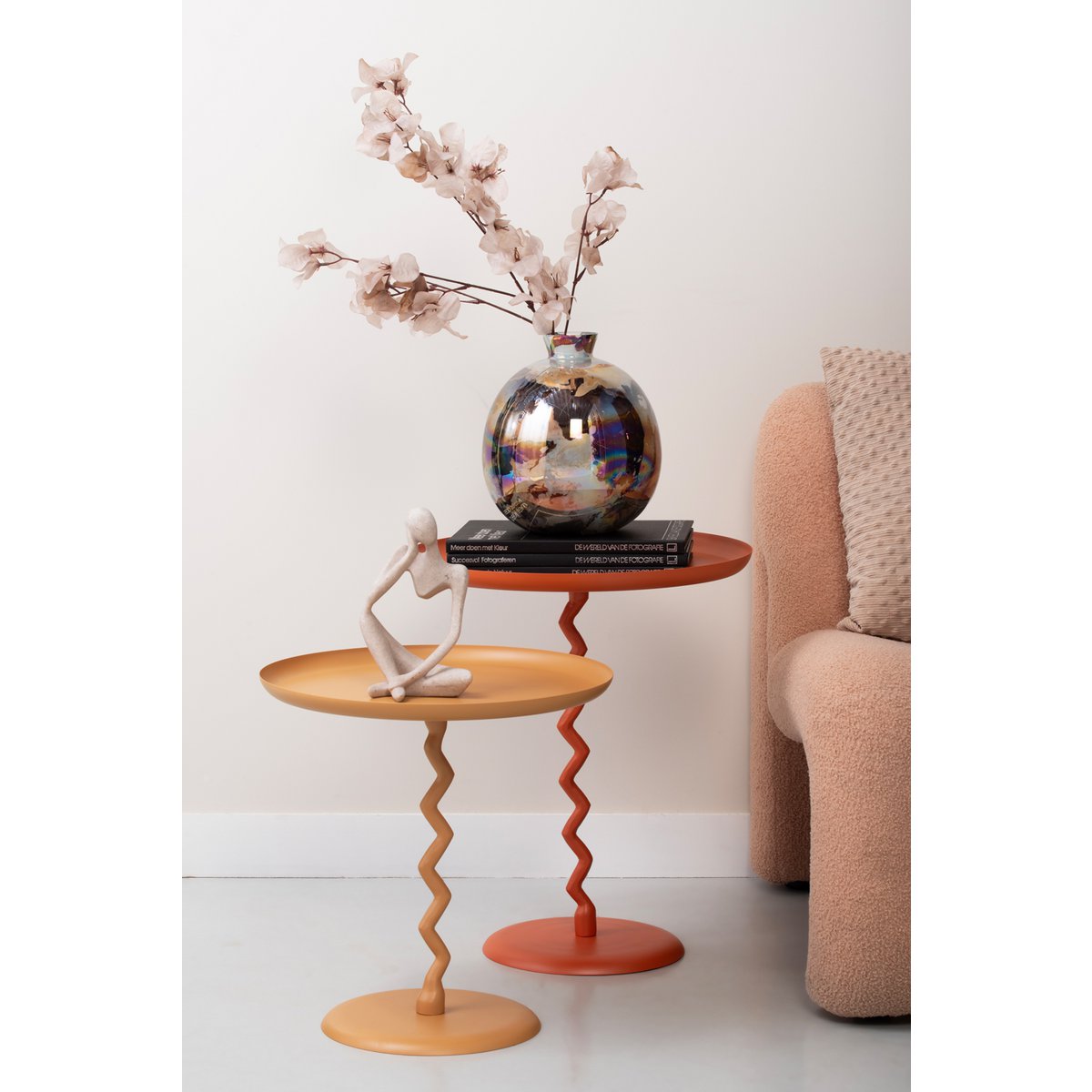 Bijzettafel Zig Zag Medium Geel - Bijzettafel - BUVV Home