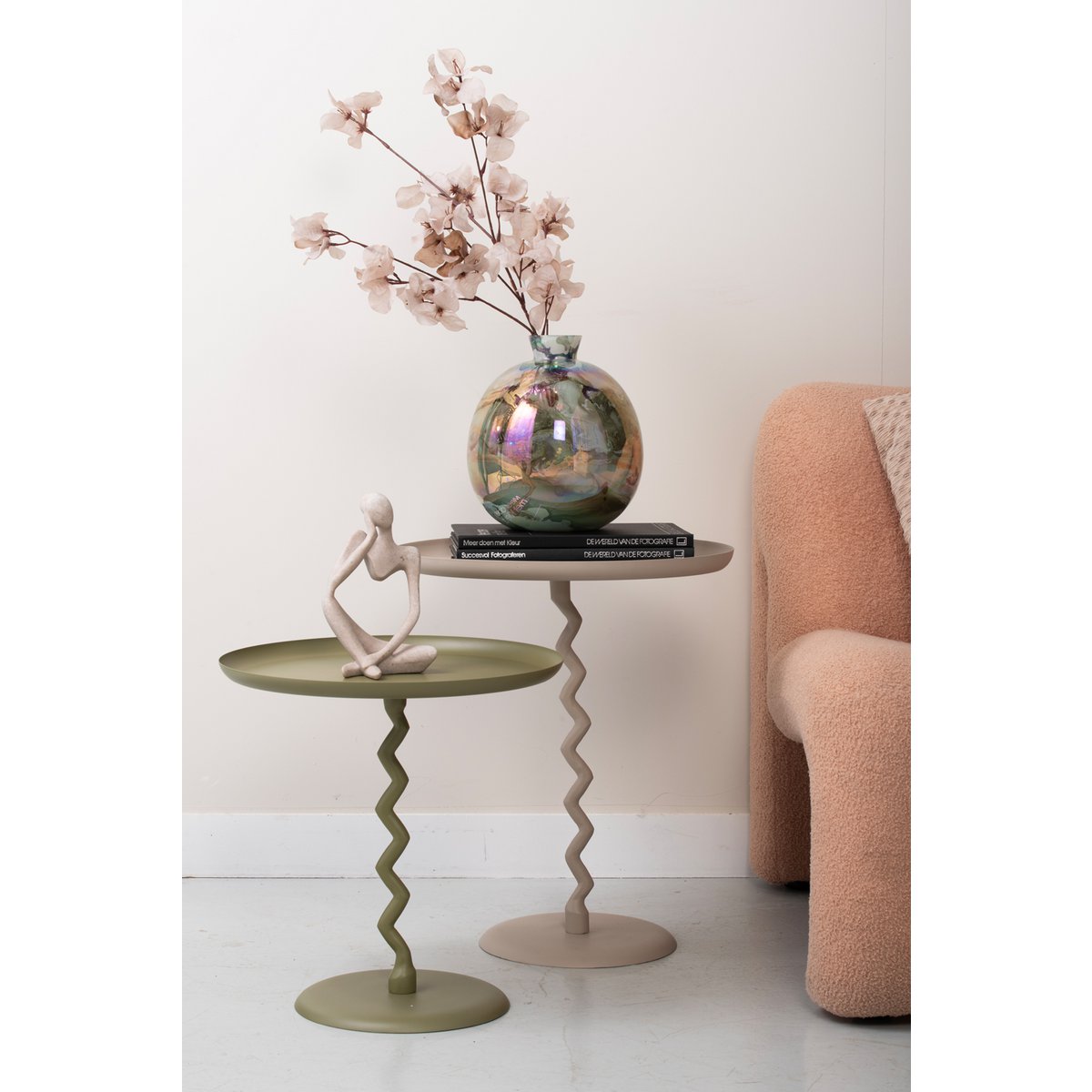 Bijzettafel Zig Zag Medium Groen - Bijzettafel - BUVV Home