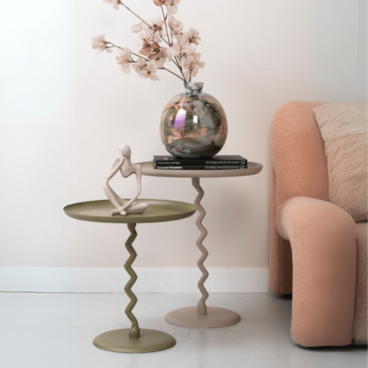 Bijzettafel Zig Zag Medium Groen - Bijzettafel - BUVV Home