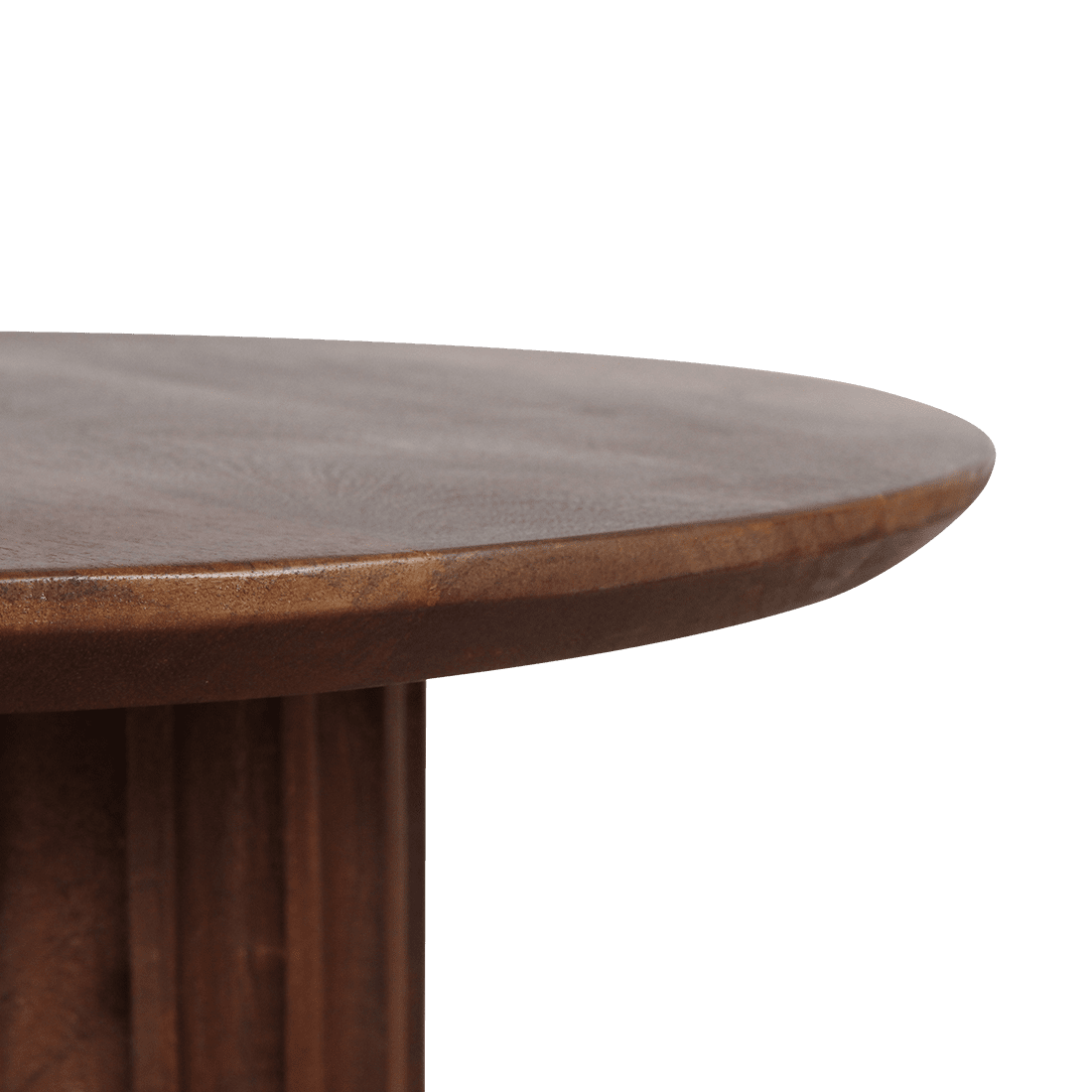 Bullnose bijzettafel bruin 50 cm - Mangohout - Bijzettafel - BUVV Home
