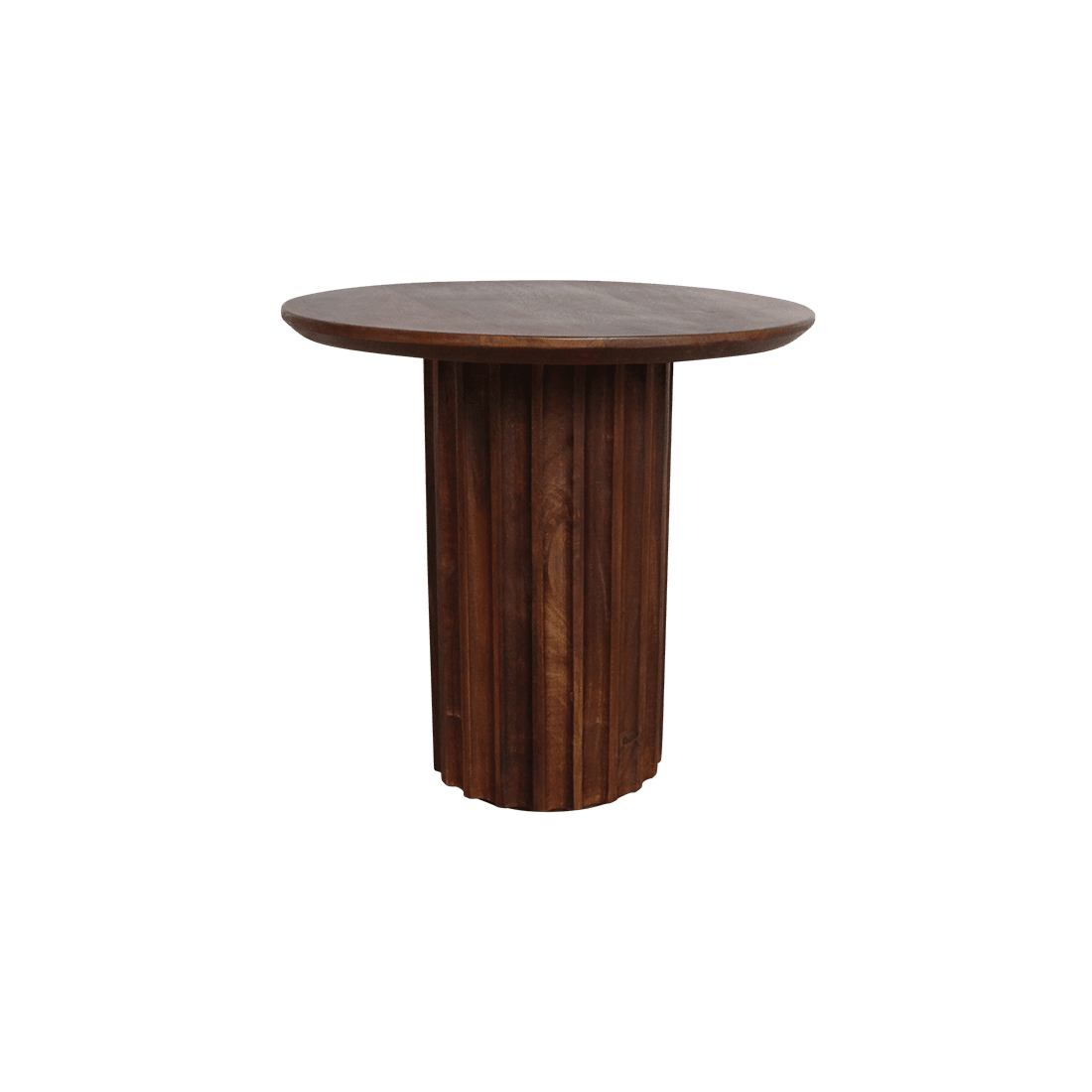 Bullnose bijzettafel bruin 50 cm - Mangohout - Bijzettafel - BUVV Home