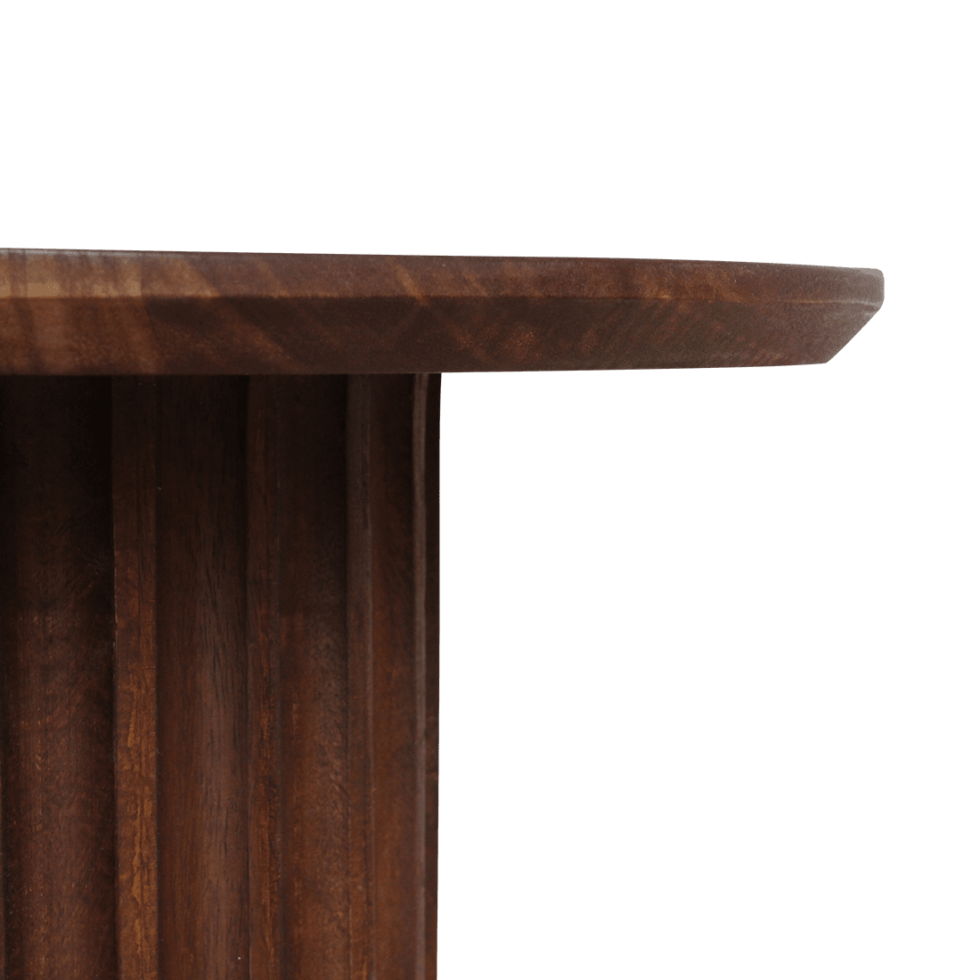 Bullnose bijzettafel bruin 55 cm - Mangohout - Bijzettafel - BUVV Home