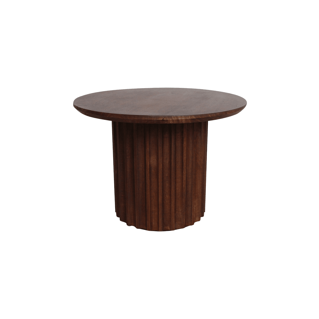 Bullnose bijzettafel bruin 55 cm - Mangohout - Bijzettafel - BUVV Home