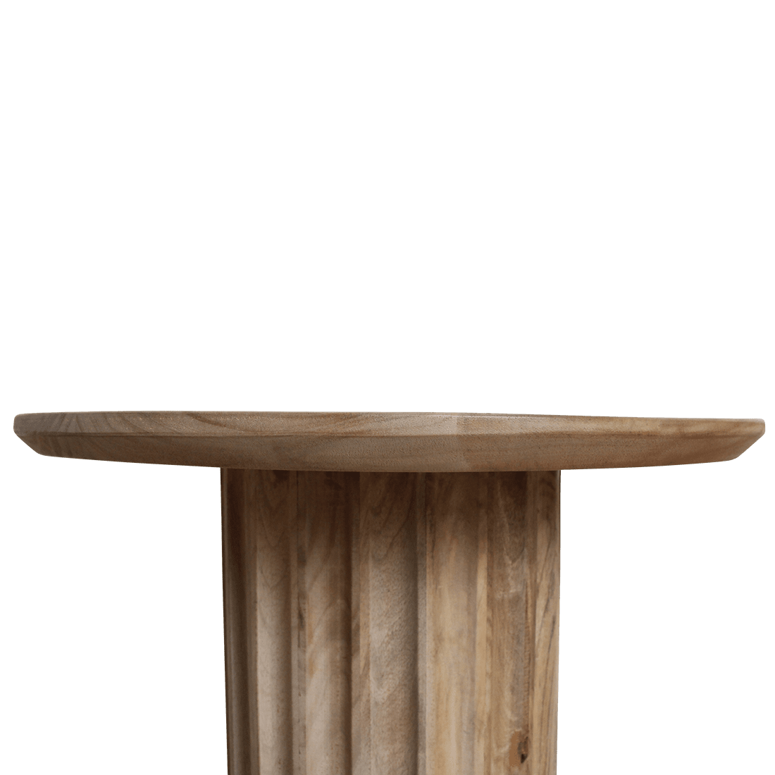 Bullnose bijzettafel naturel 50 cm - Mangohout - Bijzettafel - BUVV Home