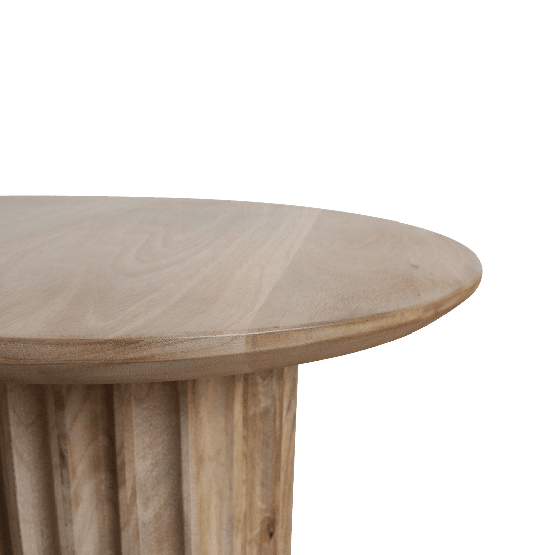 Bullnose bijzettafel naturel 50 cm - Mangohout - Bijzettafel - BUVV Home