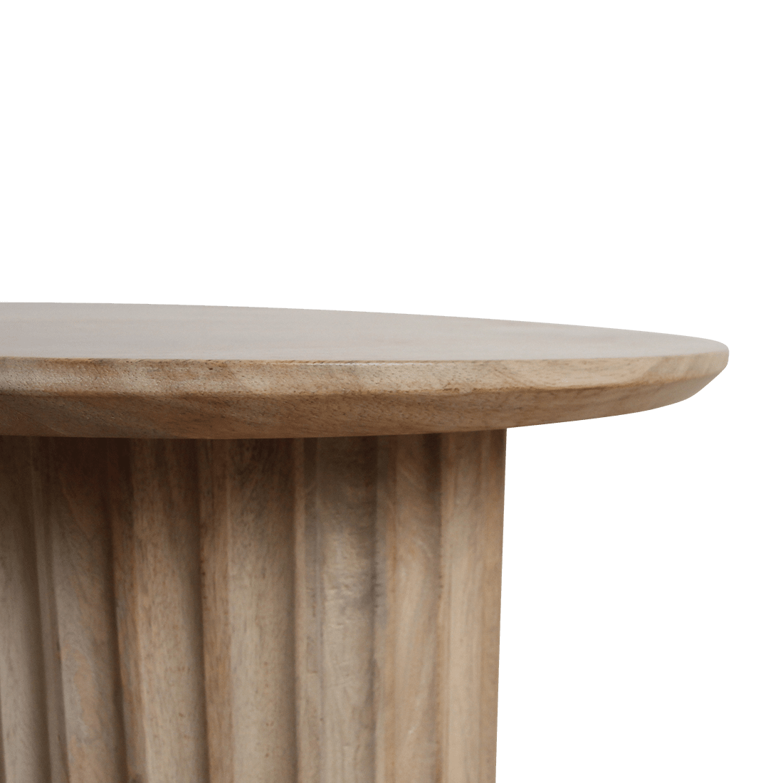 Bullnose bijzettafel naturel 55 cm - Mangohout - Bijzettafel - BUVV Home