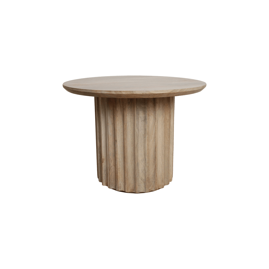 Bullnose bijzettafel naturel 55 cm - Mangohout - Bijzettafel - BUVV Home