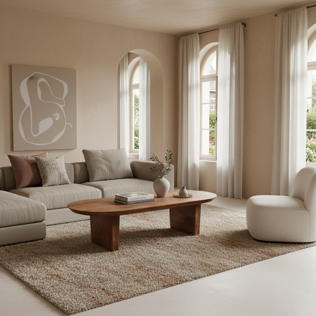 Bullnose salontafel bruin - Mangohout - Salontafel - BUVV Home