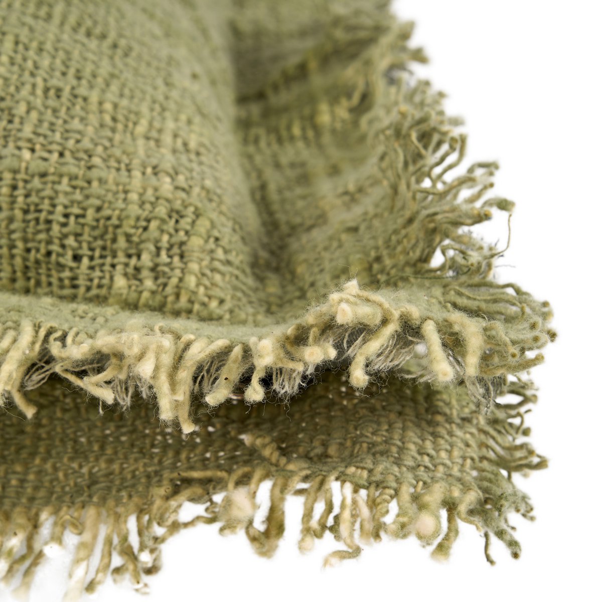 De Jungle Fringe Kussenhoes - Groen - Kussen - BUVV Home