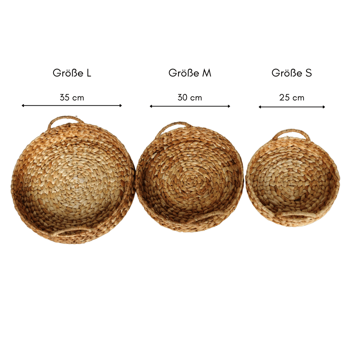 Dienblad van waterhyacint MATAHARI (3 maten) - Dienblad - BUVV Home