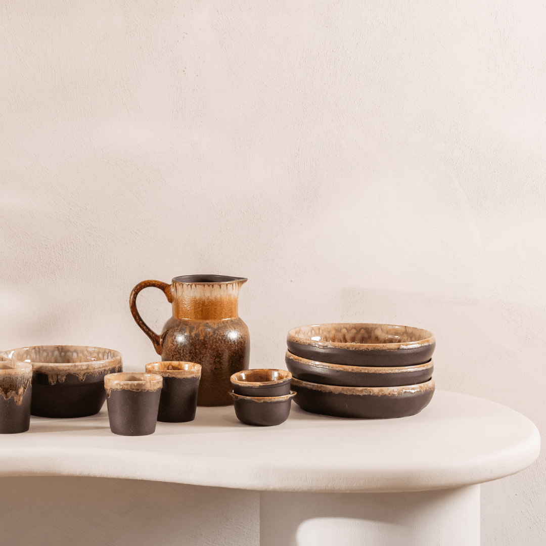 Diepbord Pottery Mocha (Ø22 cm) - Bord - BUVV Home