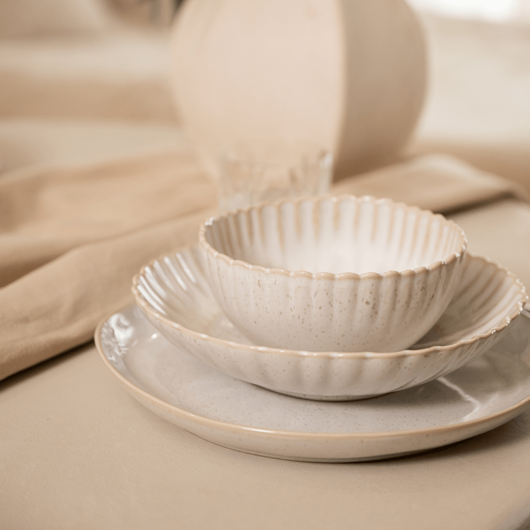 Dinerbord Elvissa Sand (Ø28 cm) - Bord - BUVV Home